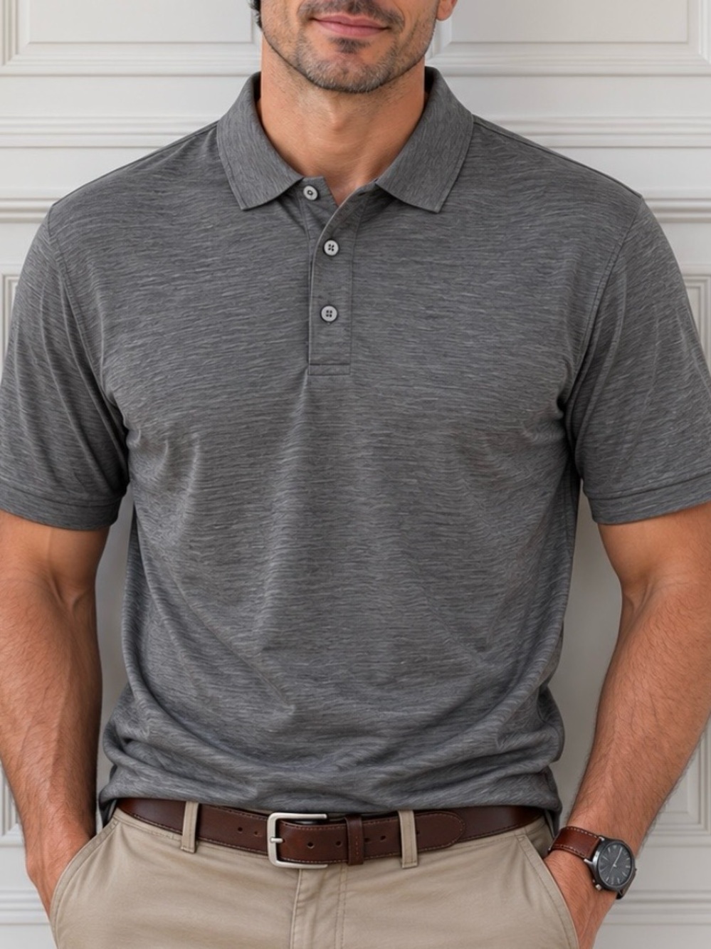 mTricots st Raphael men Shirts Short Sleeve gray size XL
